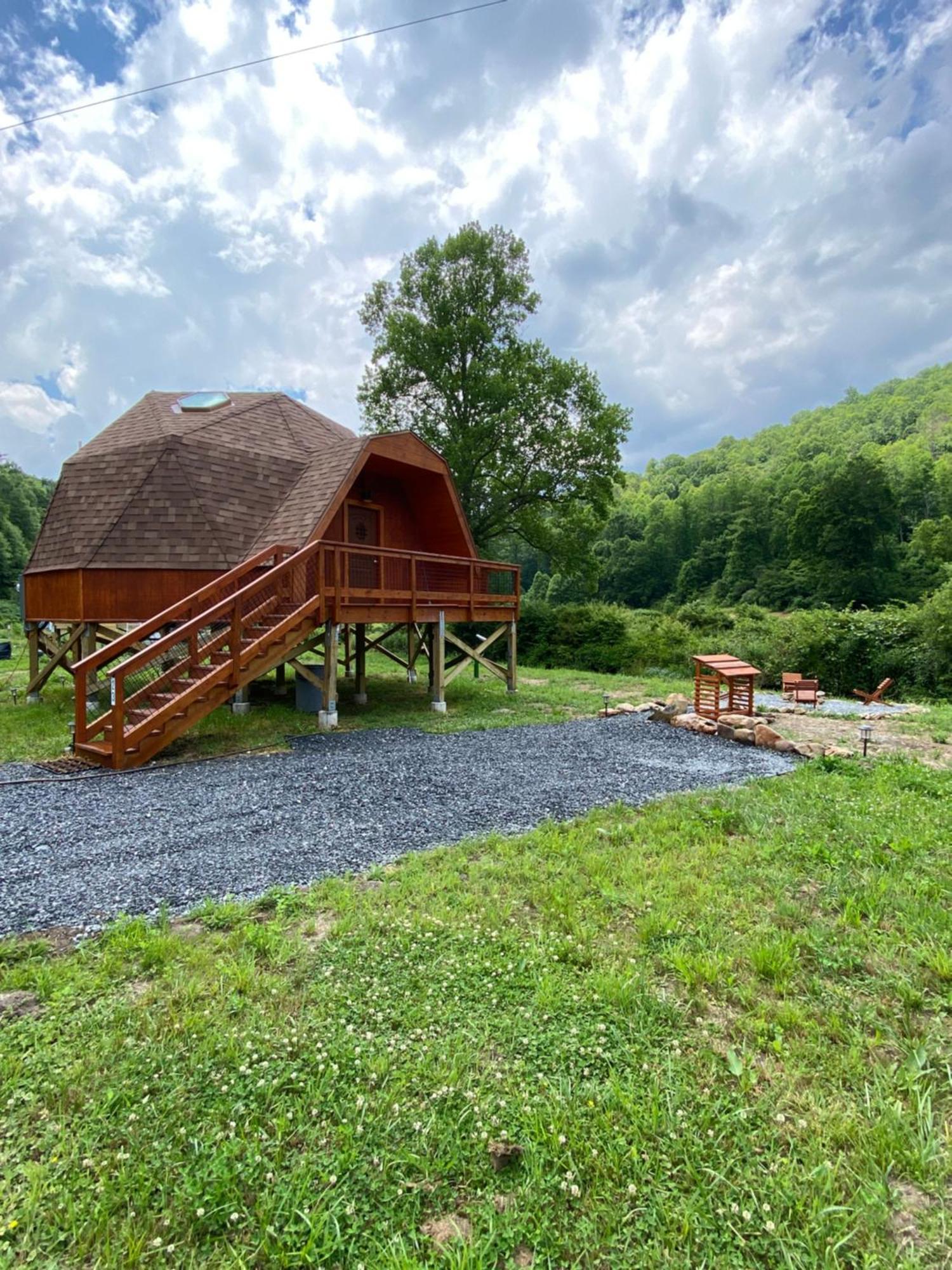 Villa Natahala Glamping Red Dome #23 à Topton Extérieur photo