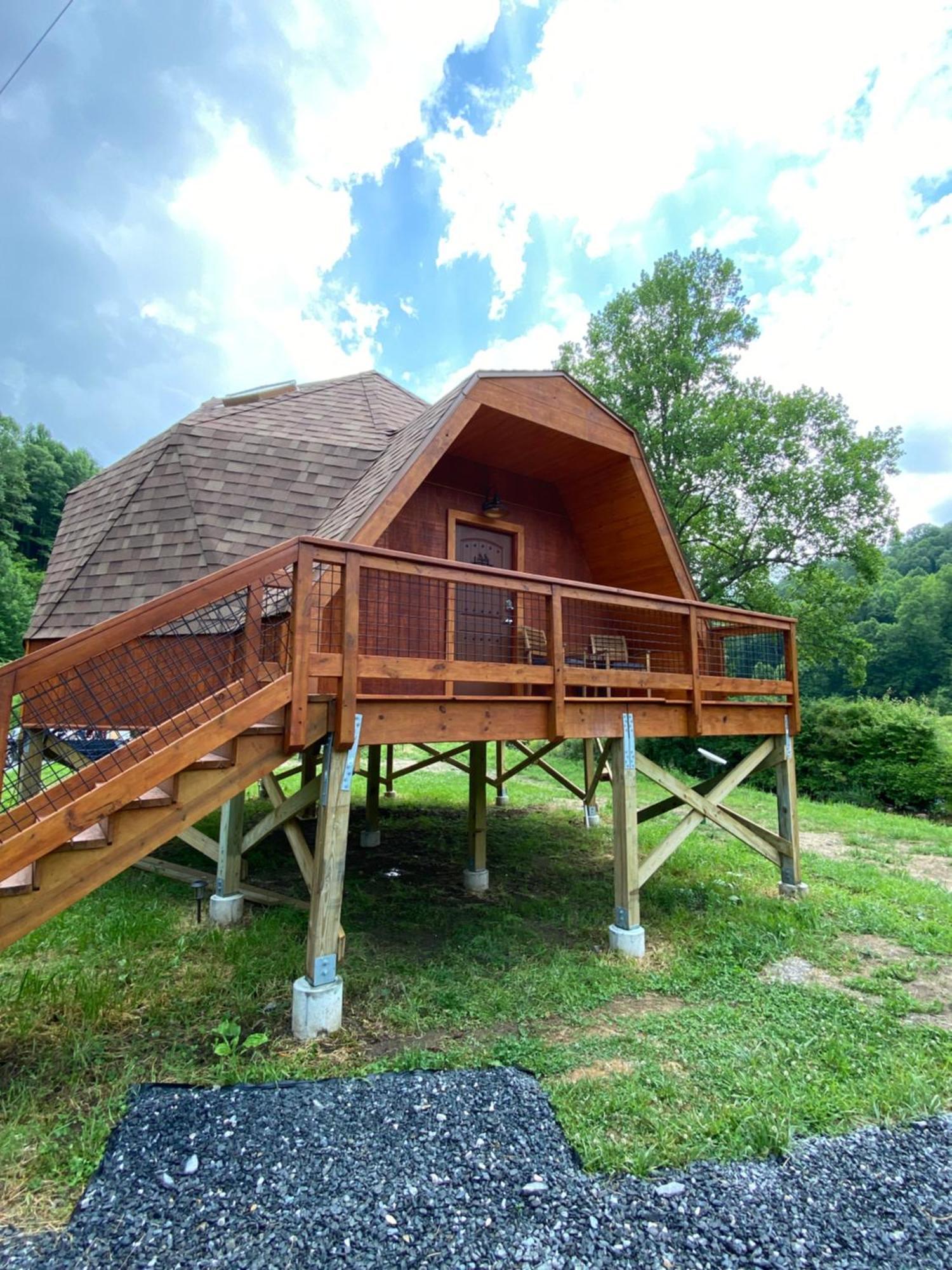 Villa Natahala Glamping Red Dome #23 à Topton Extérieur photo